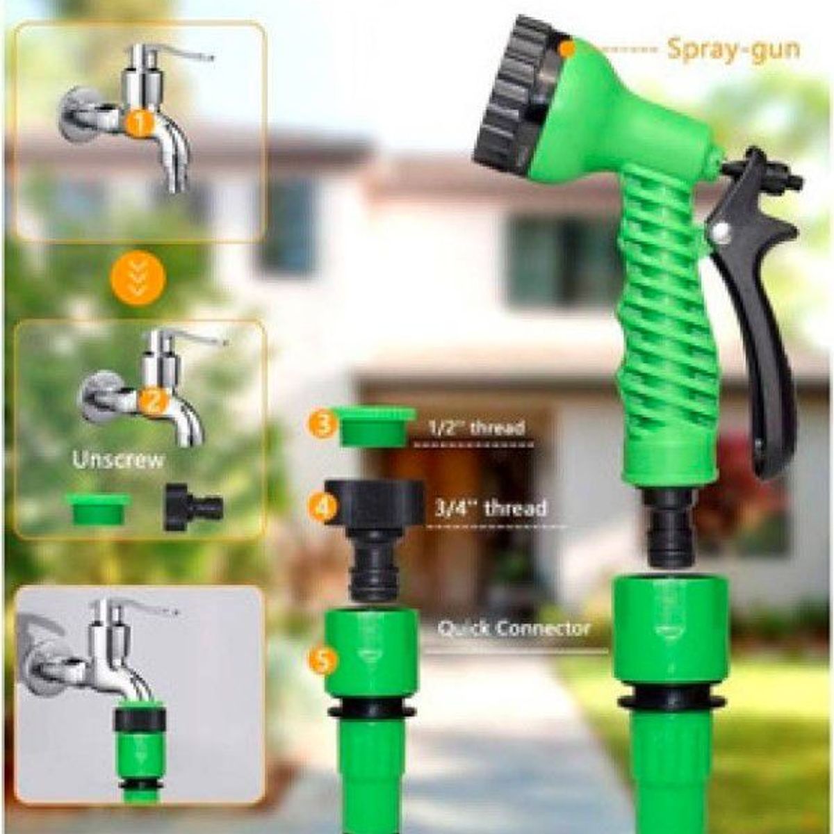 INSPIRA MARKET - Manguera Expandible de 60 metros