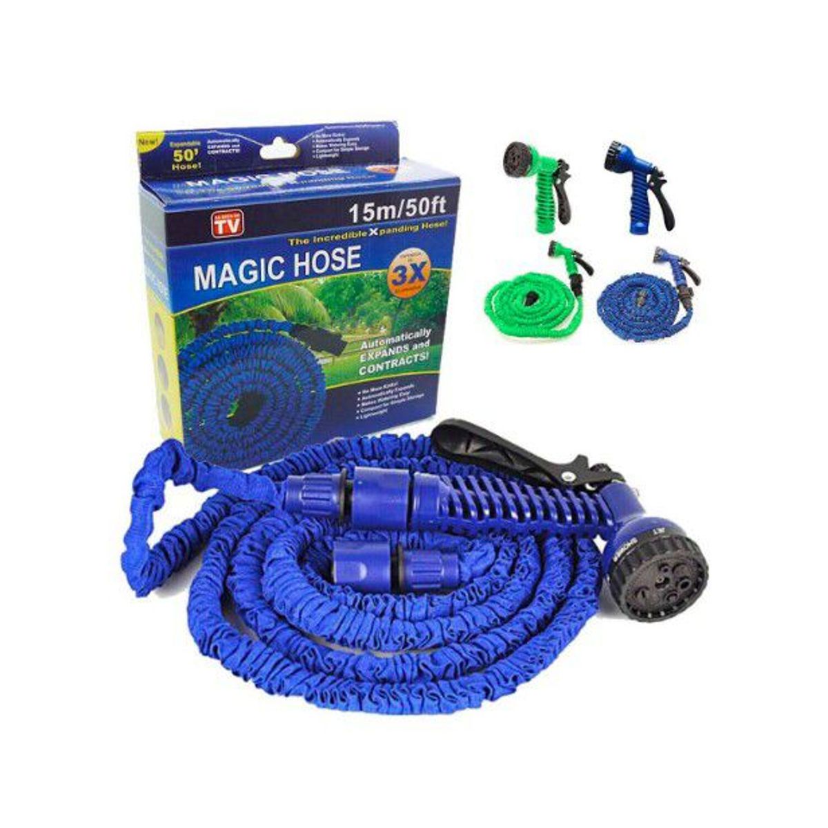 INSPIRA MARKET - Manguera Expandible a 15 metros color aleatorio