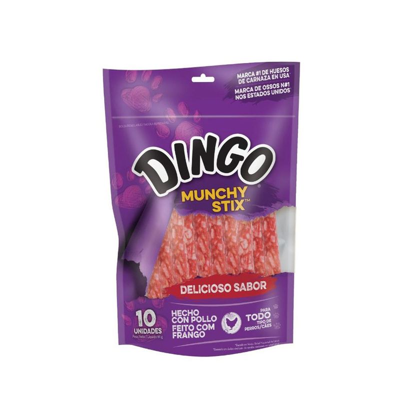 DINGO - Snack para Perros Dingo Munchy Stix de Pollo x10 und