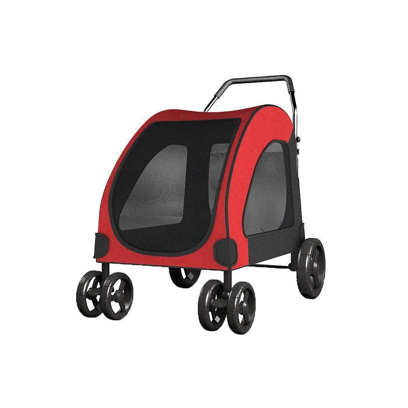 QUE PATAS PET SHOP - Coche para Perros Grandes Rojo