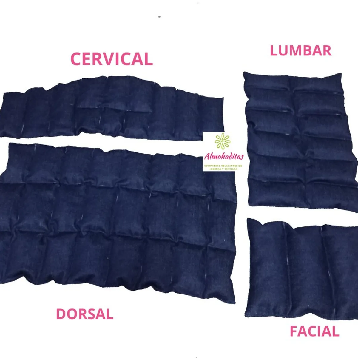 GENERICO - Compresas De Semillas Pack 4 Almohadillas Calor o Frio