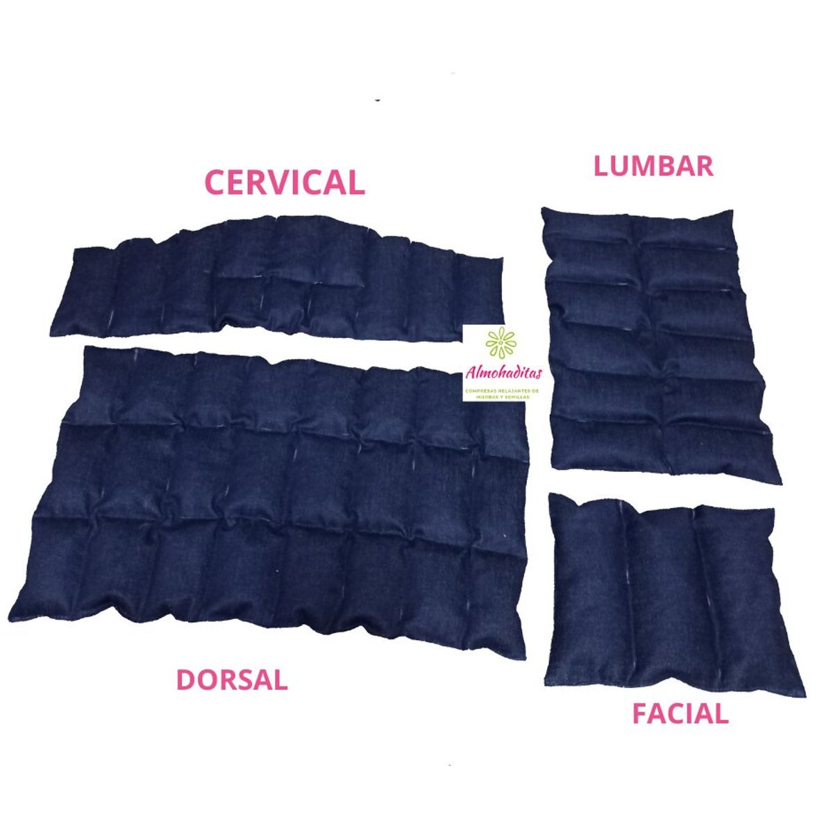 GENERICO - Compresas De Semillas Pack 4 Almohadillas Calor o Frio