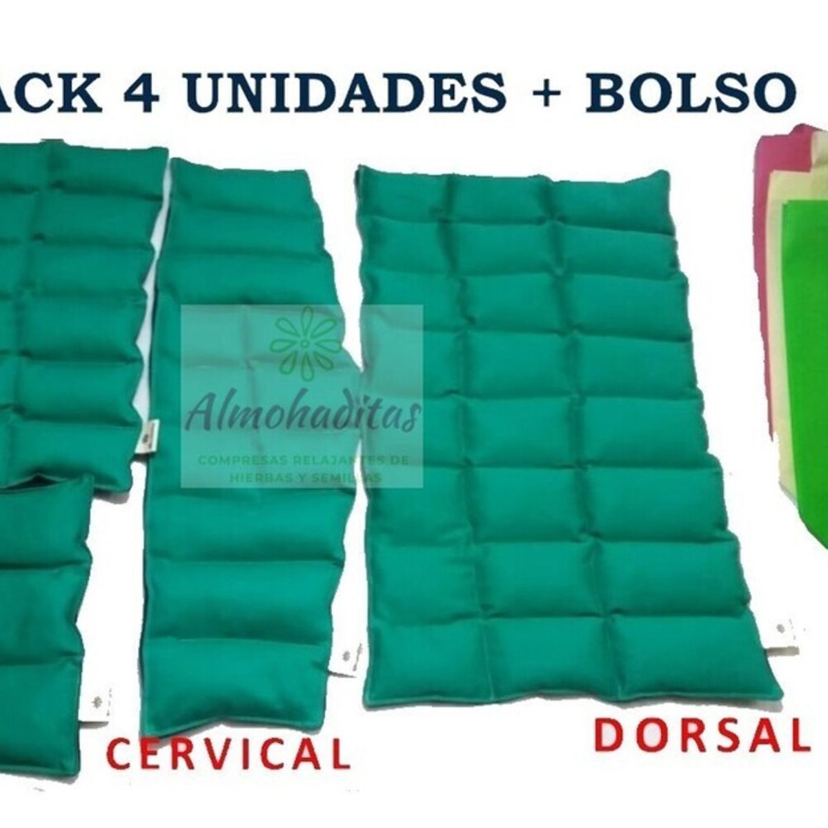 GENERICO - Compresas De Semillas Pack 4 Almohadillas Calor o Frio