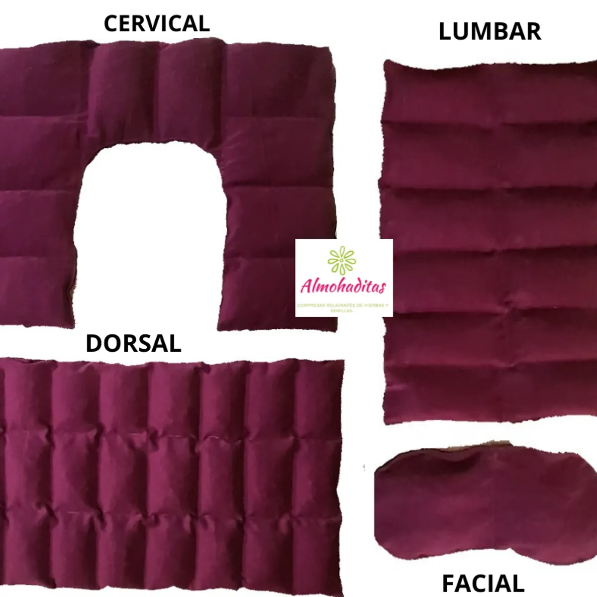 GENERICO - Compresas De Semillas Pack 4 Almohadillas Calor o Frio