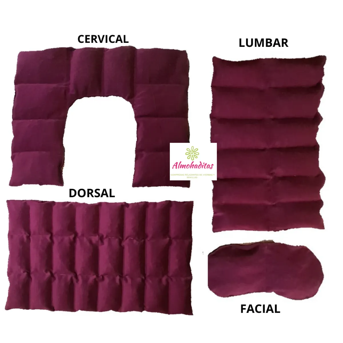 GENERICO - Compresas De Semillas Pack 4 Almohadillas Calor o Frio