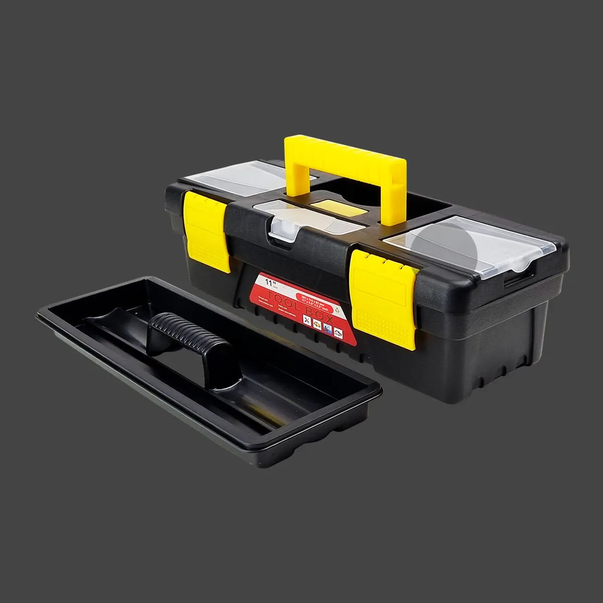 GENERICO - ORGANIZADOR PLASTICO CAJA HERRAMIENTAS T11 5 COMPARTIMIENTOS