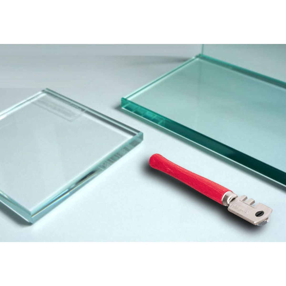 TRUPER - Cortador de vidrio 5" con 6 cuchillas, Truper