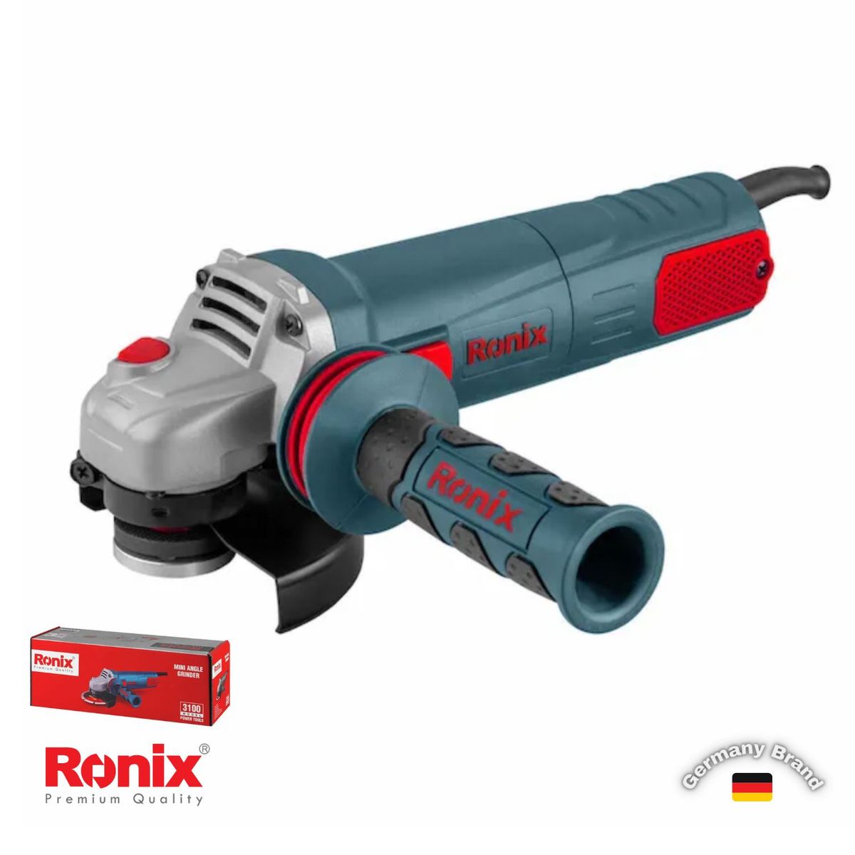 RONIX - Amoladora Angular 4 1/2″ 1100W RONIX 3100 Con Regulador De Velocidad