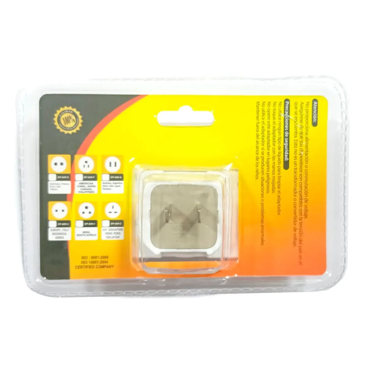 OPALUX - Adaptador Enchufe Plano Triple Op-609-a3 Opalux