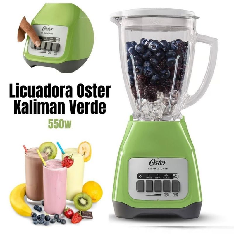 OSTER - Licuadora Oster Kaliman  2 Velocidades mas pulsador - VERDE