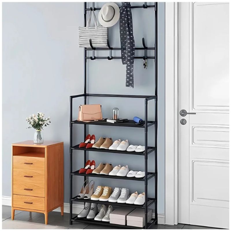 INSPIRA - Estante Organizador Zapatera Multiusos 5 Niveles Negro