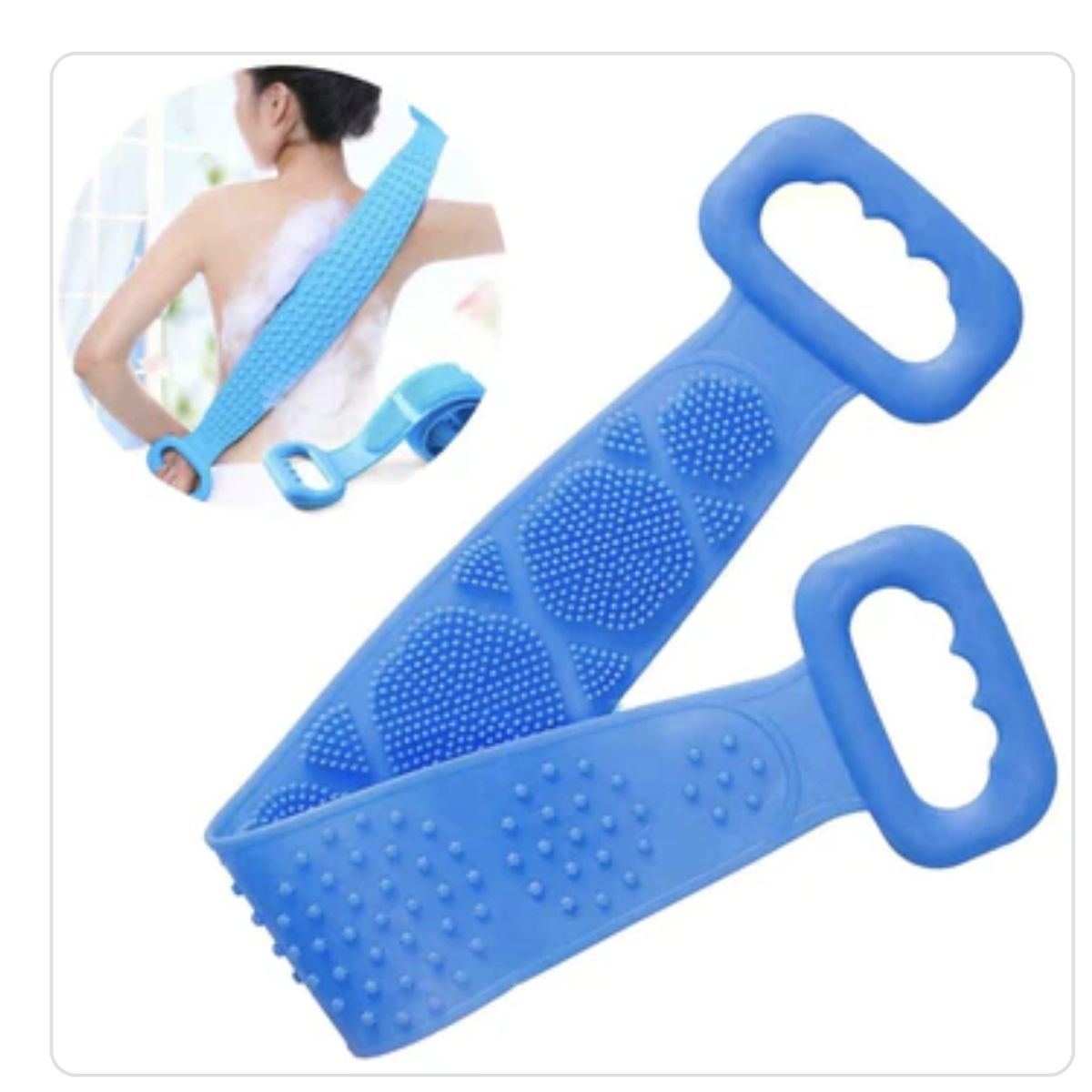 AURELA - Cepillo de Silicona para el Cuerpo Espalda Ducha