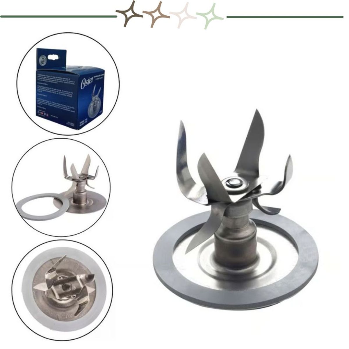 OSTER - Cuchilla Picahielo Oster 6 Aspas 4980