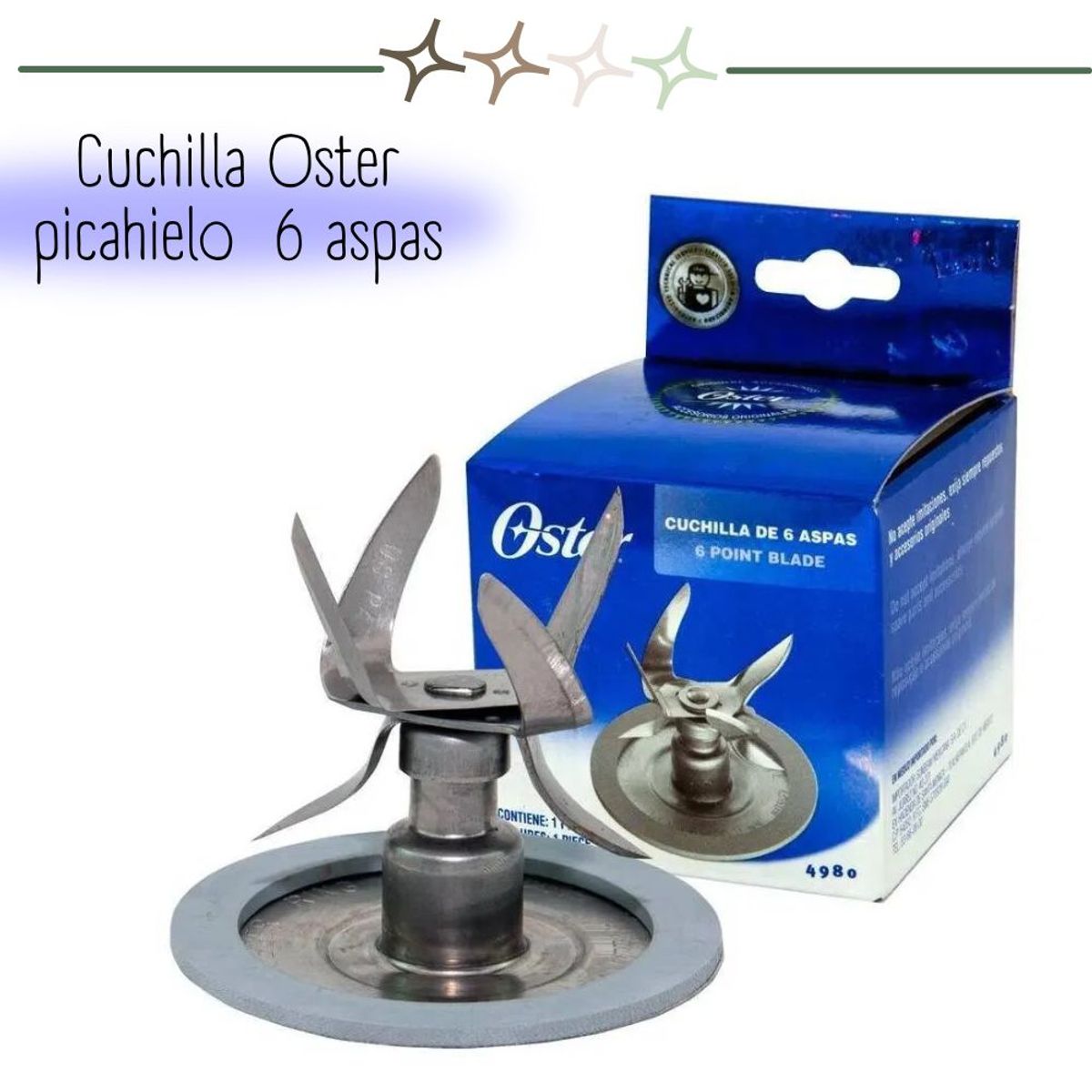 OSTER - Cuchilla Picahielo Oster 6 Aspas 4980