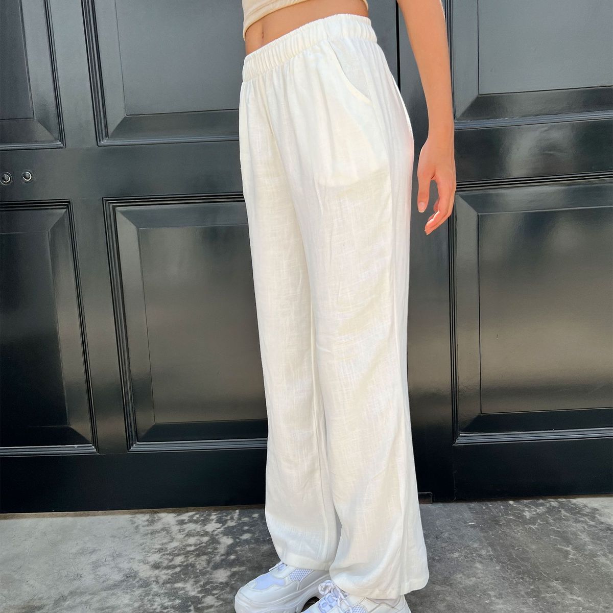 DESIRE - Pantalón Wide Lino Desire Para Mujer