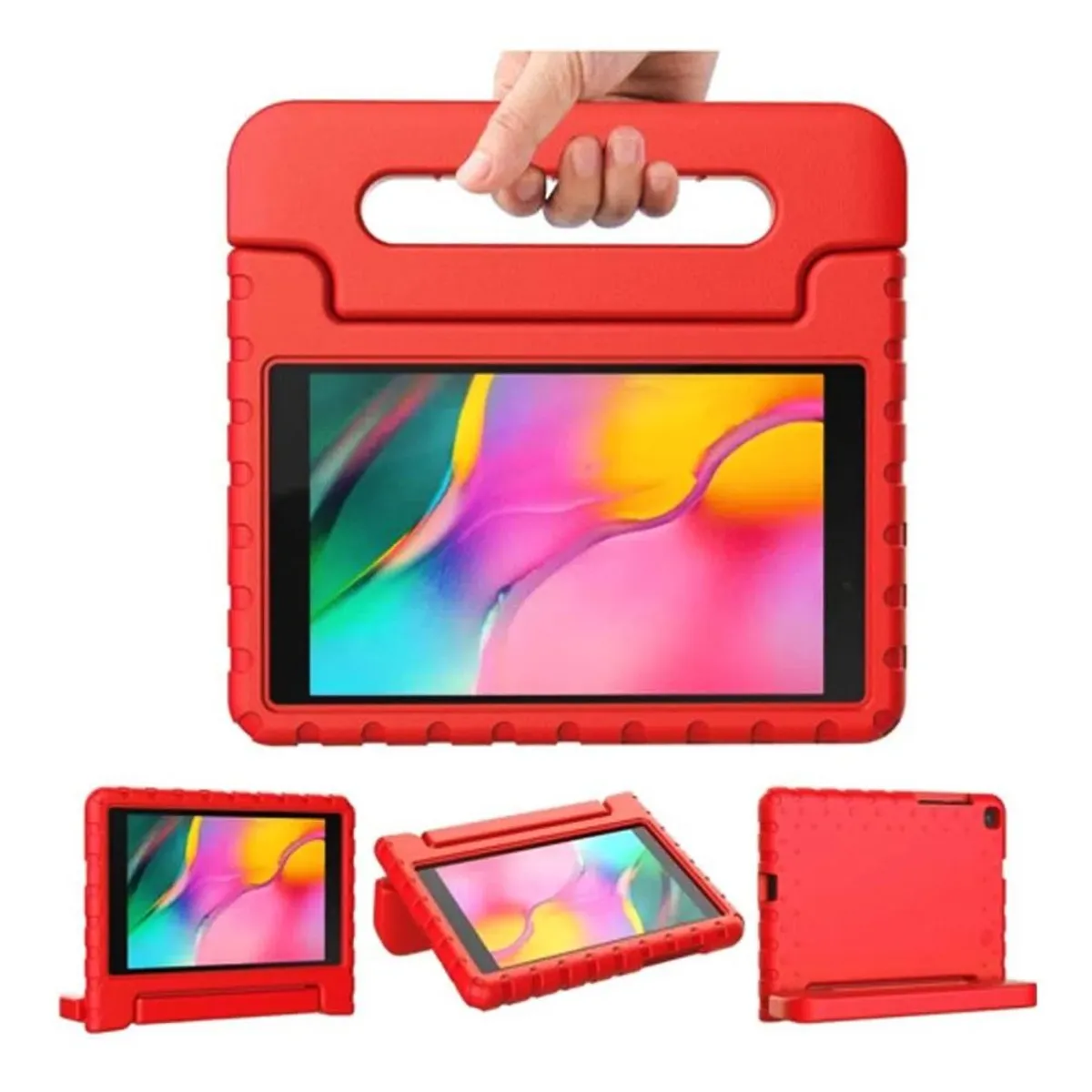 GENERICO - Funda de Goma para Tablet Lenovo Tab M10 Tb-X505f  Tb-X505l Rojo