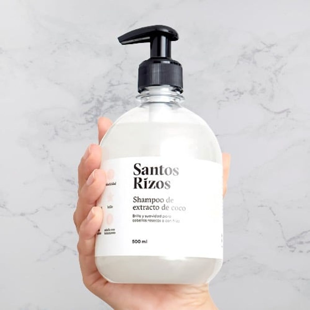 SANTOS RIZOS - Shampoo de Coco Suaviza e hidrata