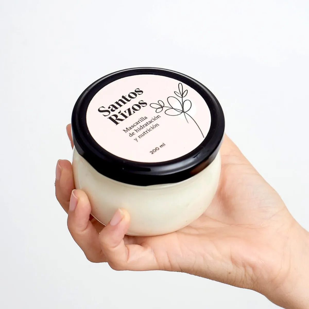 SANTOS RIZOS - Mascarilla capilar Hidratante Revierte los daños de un cabello maltratado y reseco