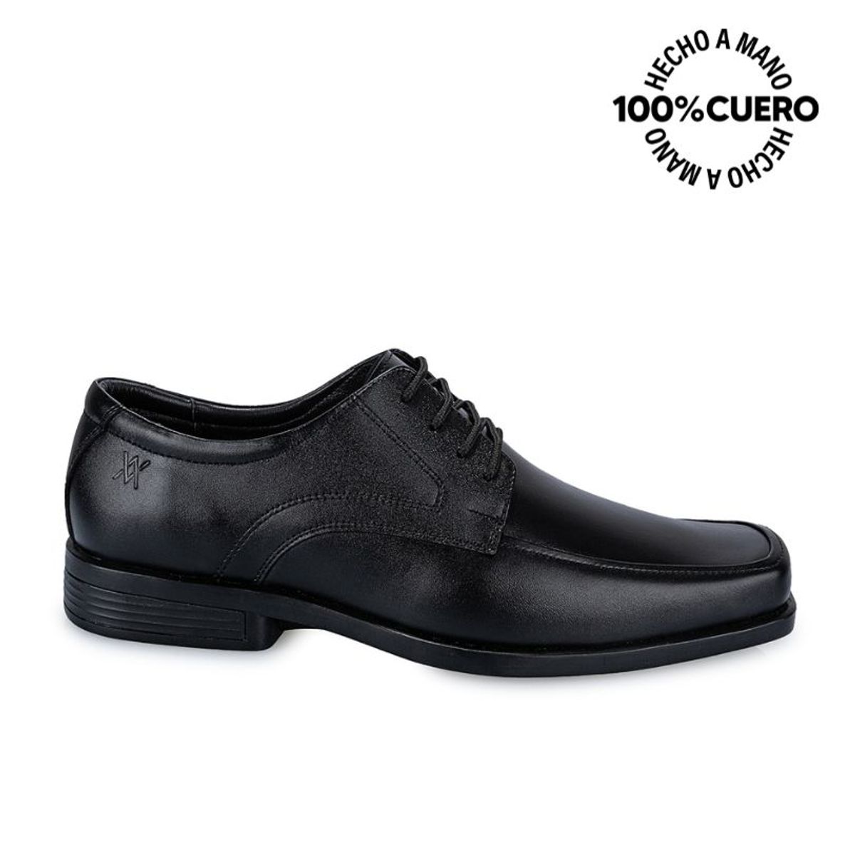 VIALE - Zapato Escolar Casual LUIS-009 C Negro Viale Cuero