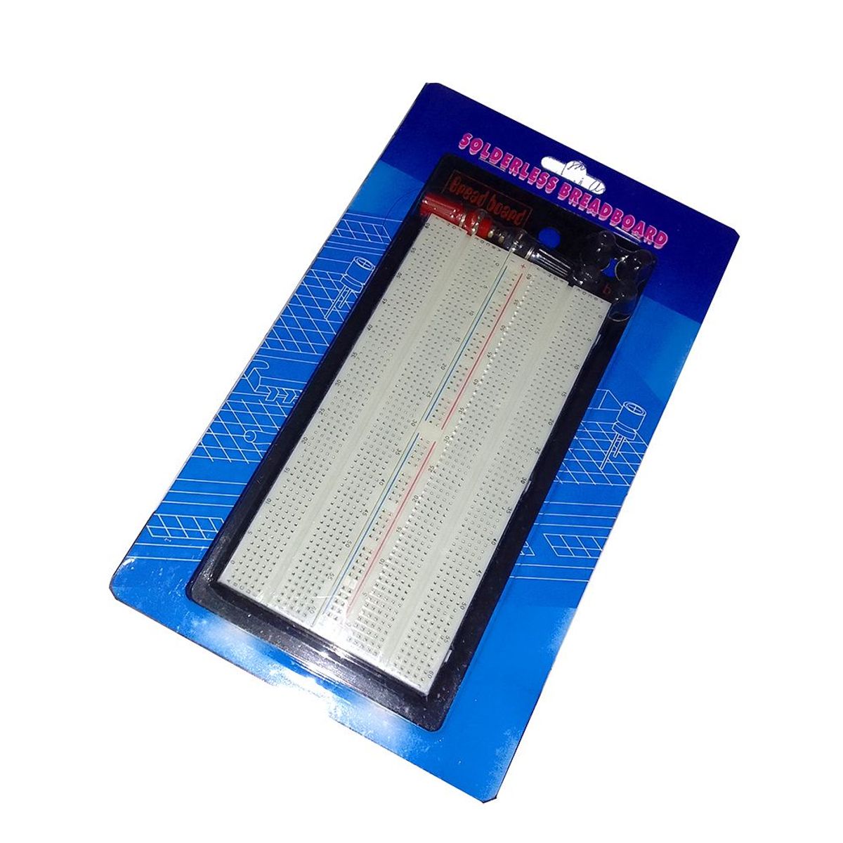 GENERICO - Protoboard Doble 1360 Puntos - Placa De Pruebas Electrónica