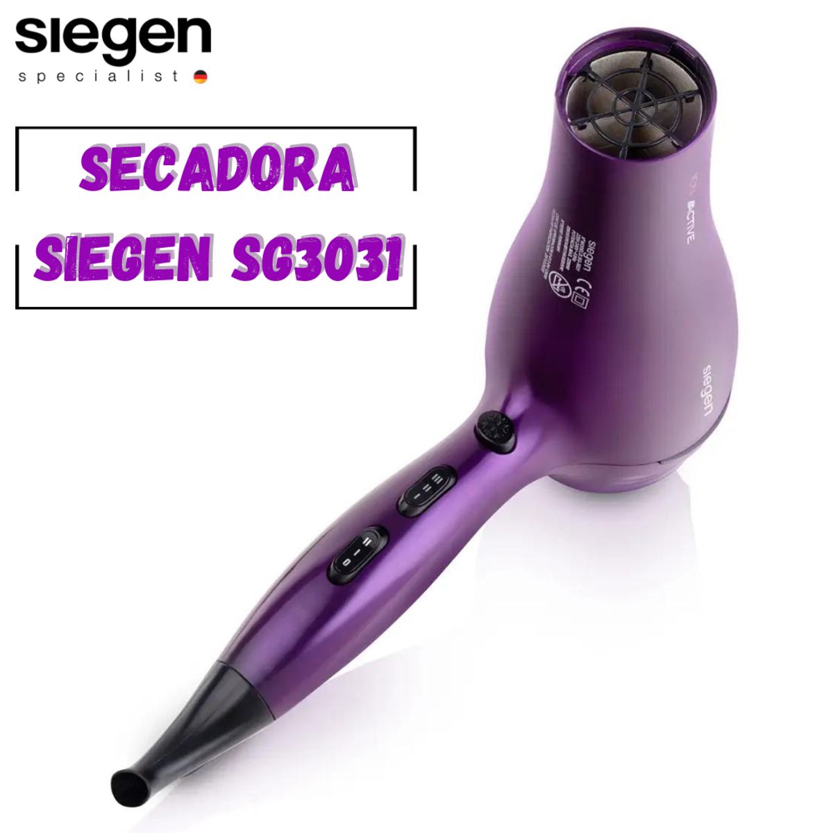 SIEGEN - Secadora de Cabello Siegen SG 3031