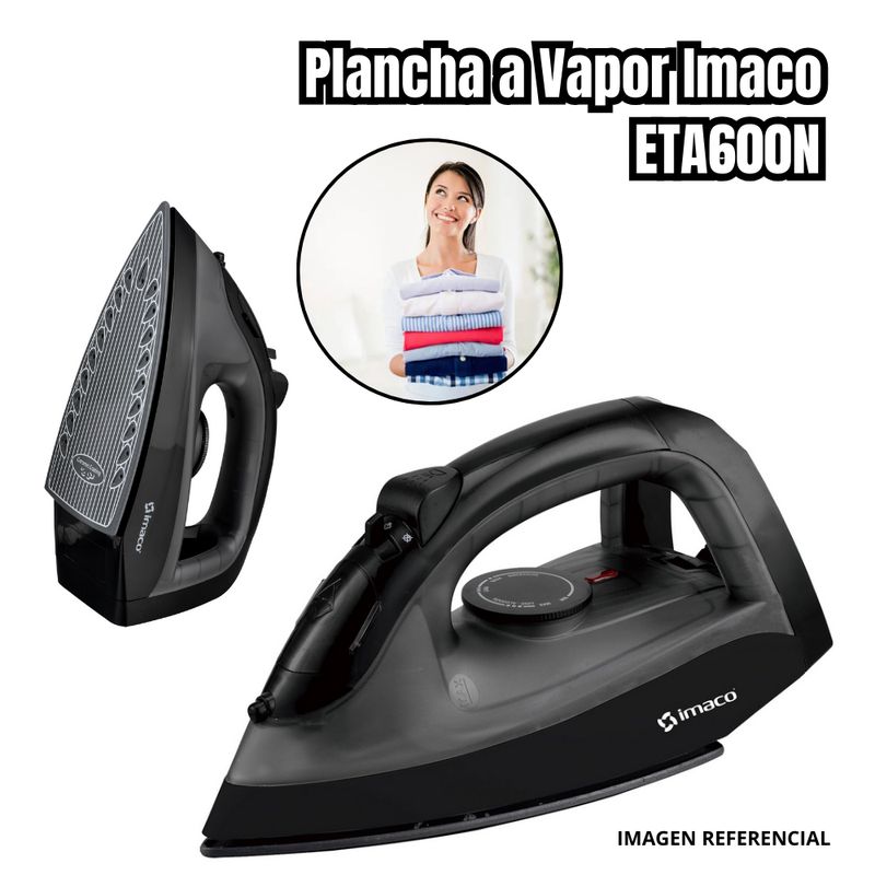 IMACO - Plancha a Vapor Imaco Antiadherente - ETA600N