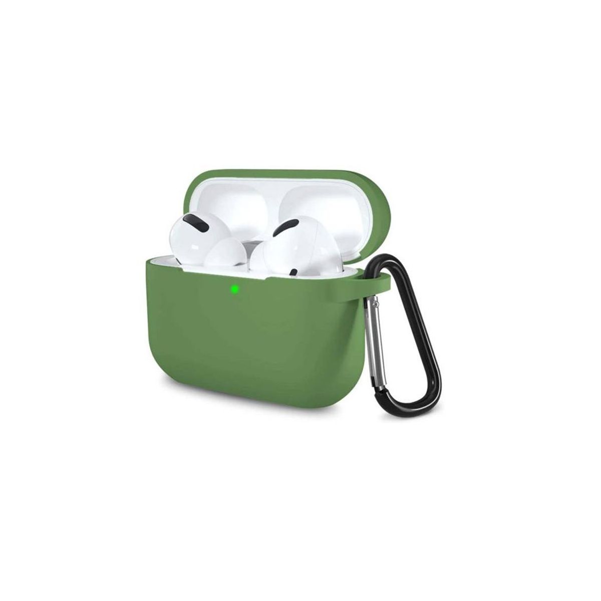 GENERICO - Case de Silicona para Audífonos Airpods Pro - Verde Militar