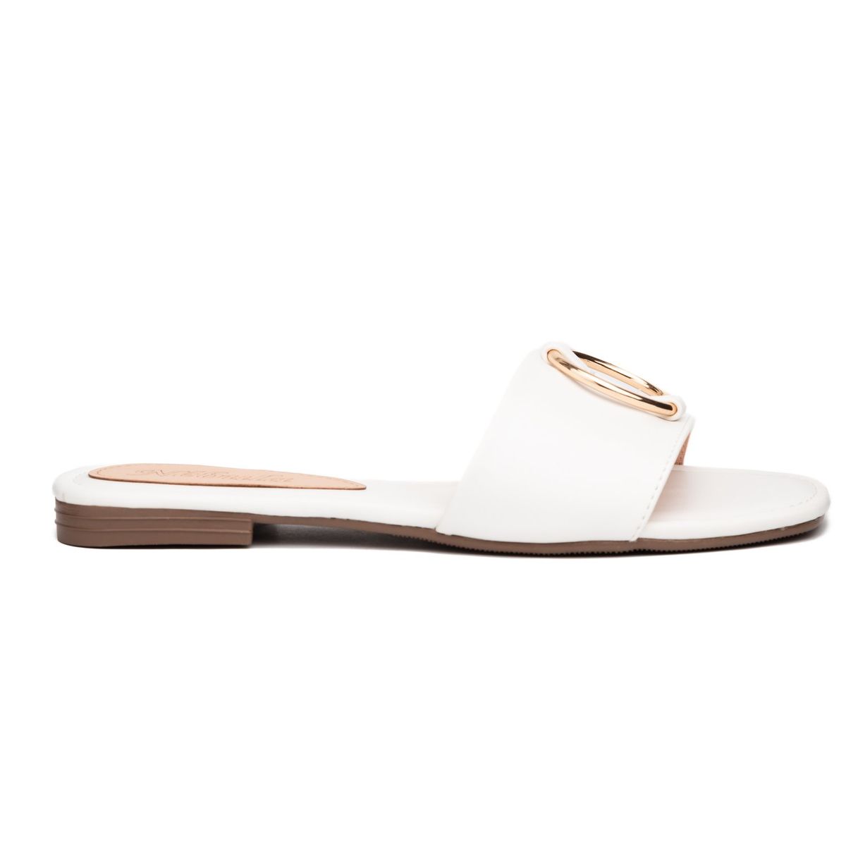 NEBULA - Sandalia circulo - Blanco