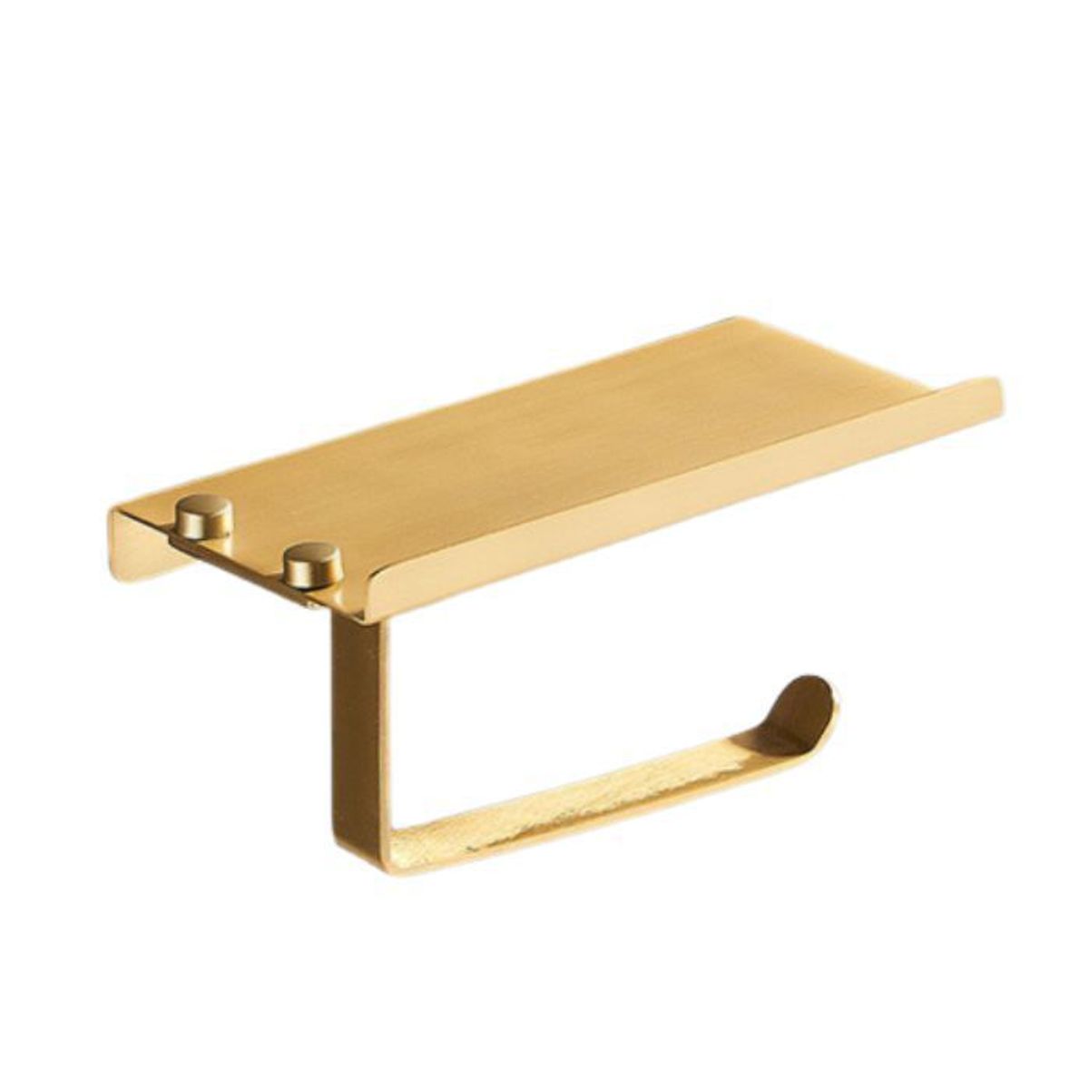 GENERICO - Portapapel higienico dorado con soporte multiuso sus 304