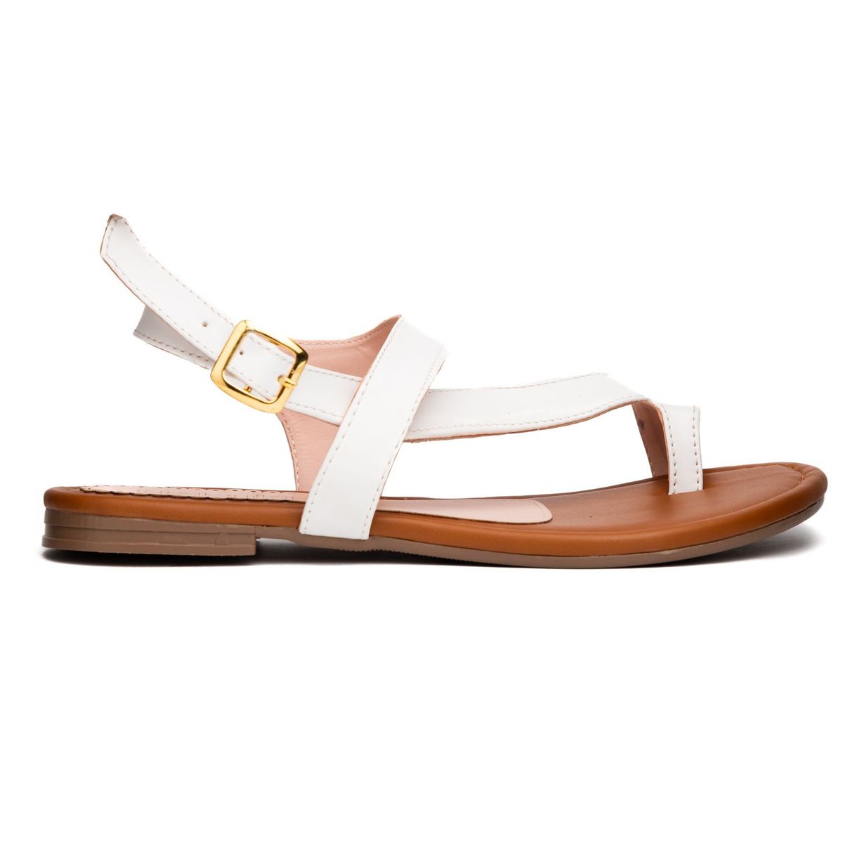 NEBULA - Sandalia Linares - Blanco - Pulgar amarre