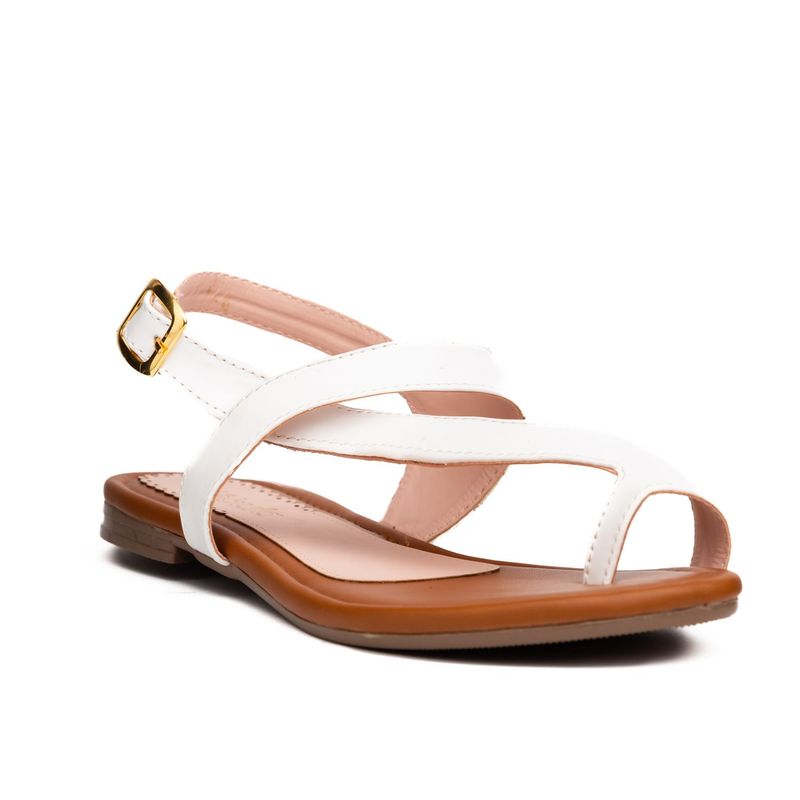 NEBULA - Sandalia Linares - Blanco - Pulgar amarre