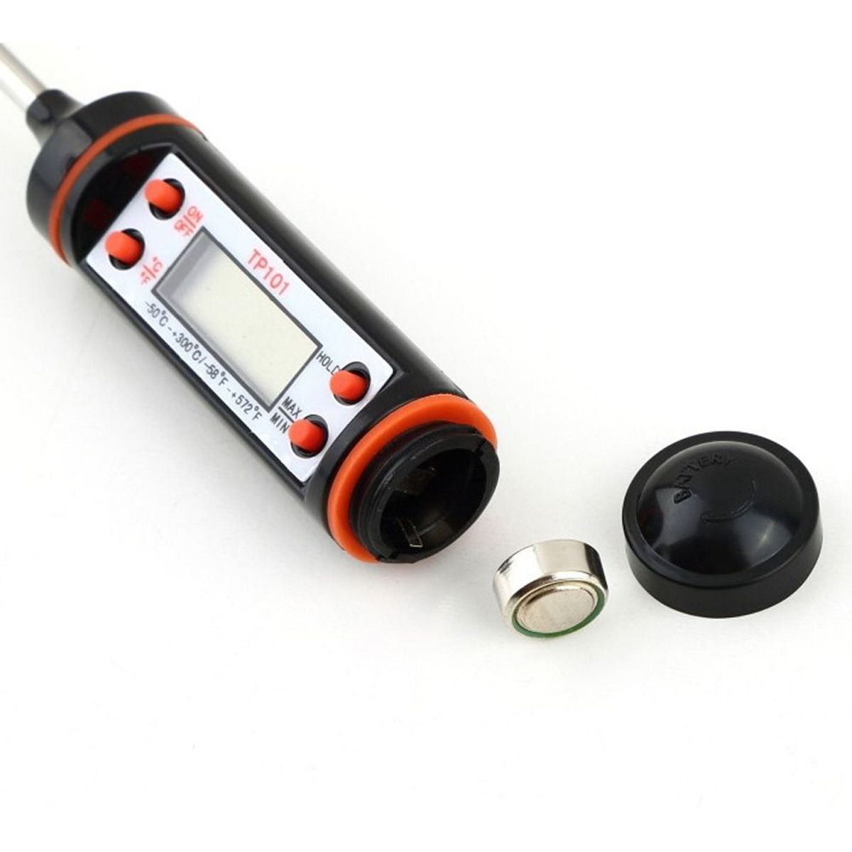 GENERICO - Termómetro Digital Tp101 24Cm Pantalla Lcd -50°C A +300°C