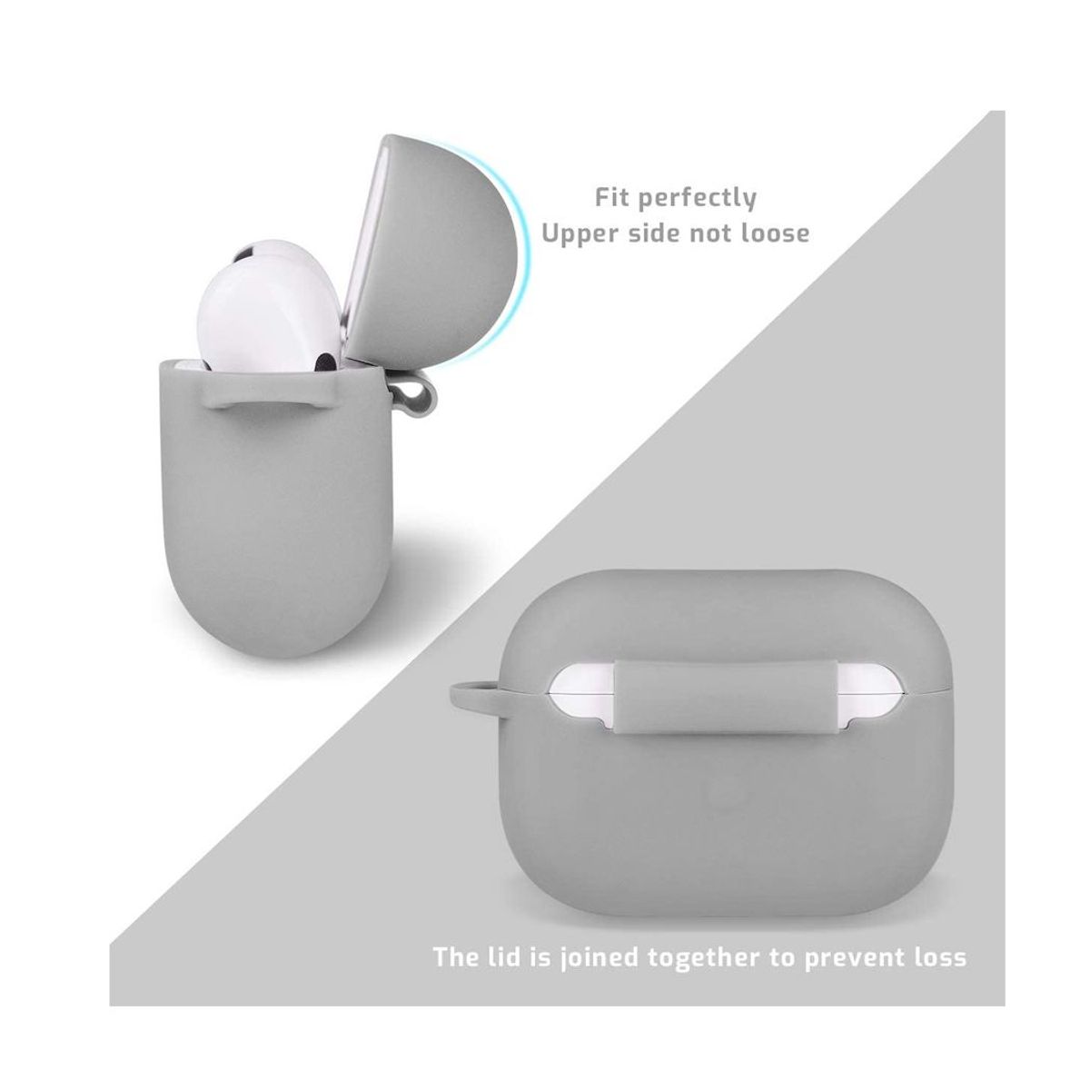 GENERICO - Case de Silicona para Audífonos Airpods Pro - Gris
