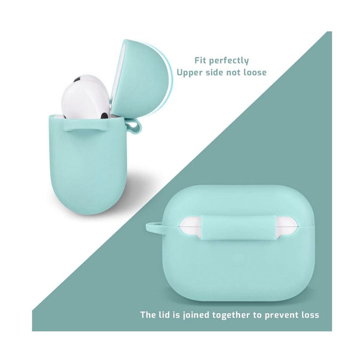 GENERICO - Case de Silicona para Audífonos Airpods Pro - Menta