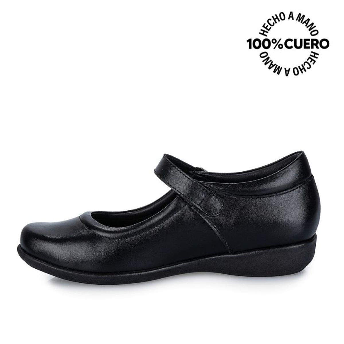 RABBIT - Zapato Escolar Reina Casual ALE-005 Negro Rabbit Cuero
