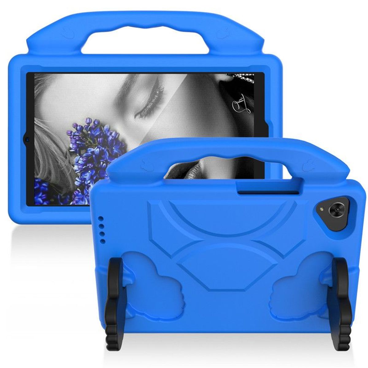 GENERICO - Funda de Goma Con Diseño para Tablet Lenovo M8 Tb-8505fTb-8505x Azul