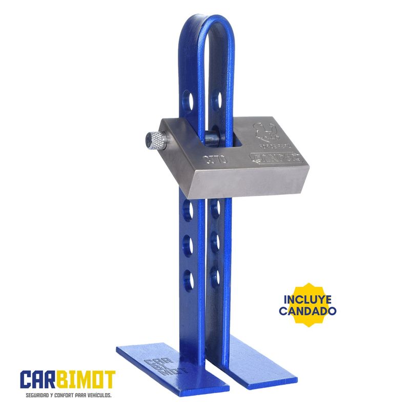 GENERICO - SEGURO BLOQUEO TRABA PEDAL VOLANTE TIMON PARA AUTO VEHICULOS