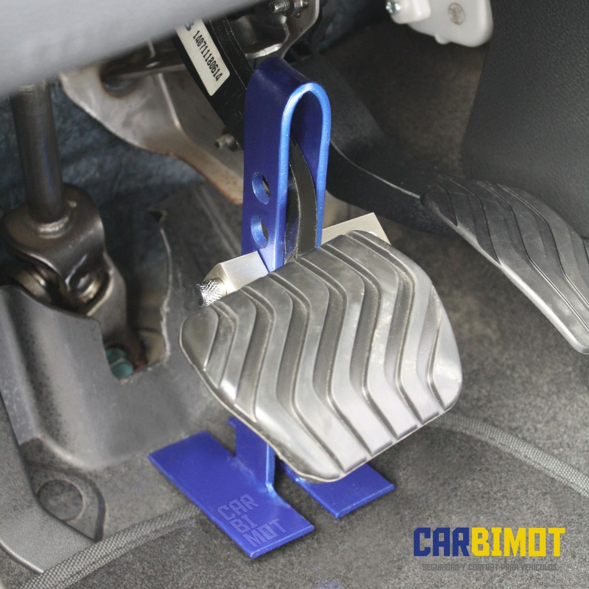 GENERICO - SEGURO BLOQUEO TRABA PEDAL VOLANTE TIMON PARA AUTO VEHICULOS