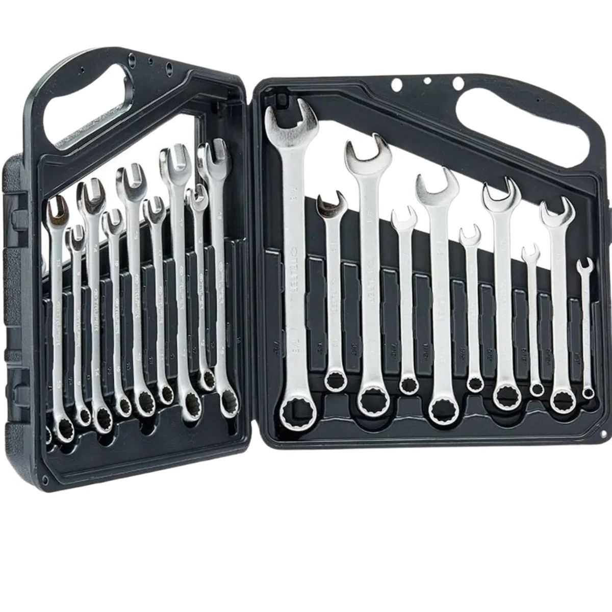 TRUPER - Set de 20 llaves mixtas combinadas granalladas, Truper