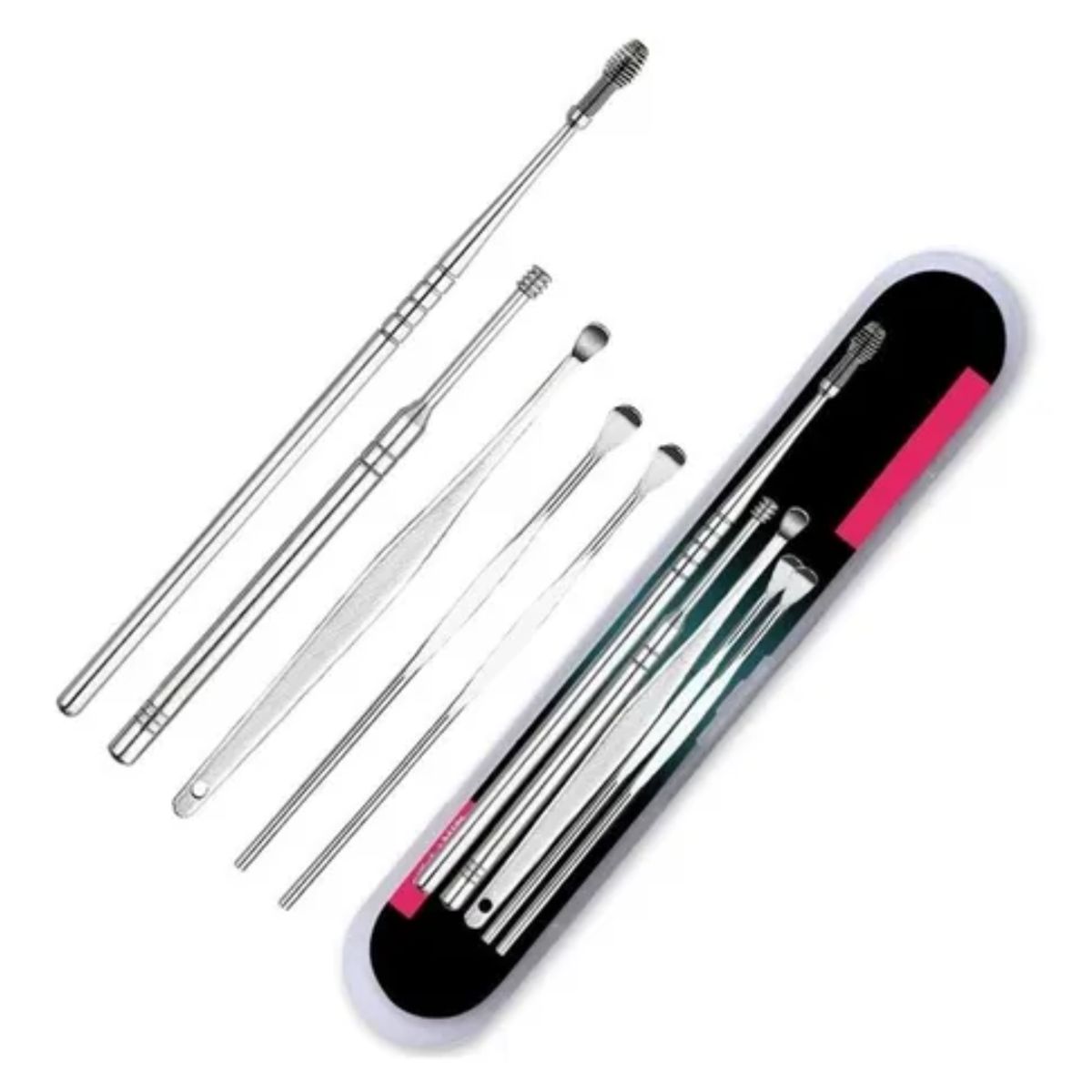 AURELA - WaxRemover - Set de Accesorios para Limpieza de Oídos