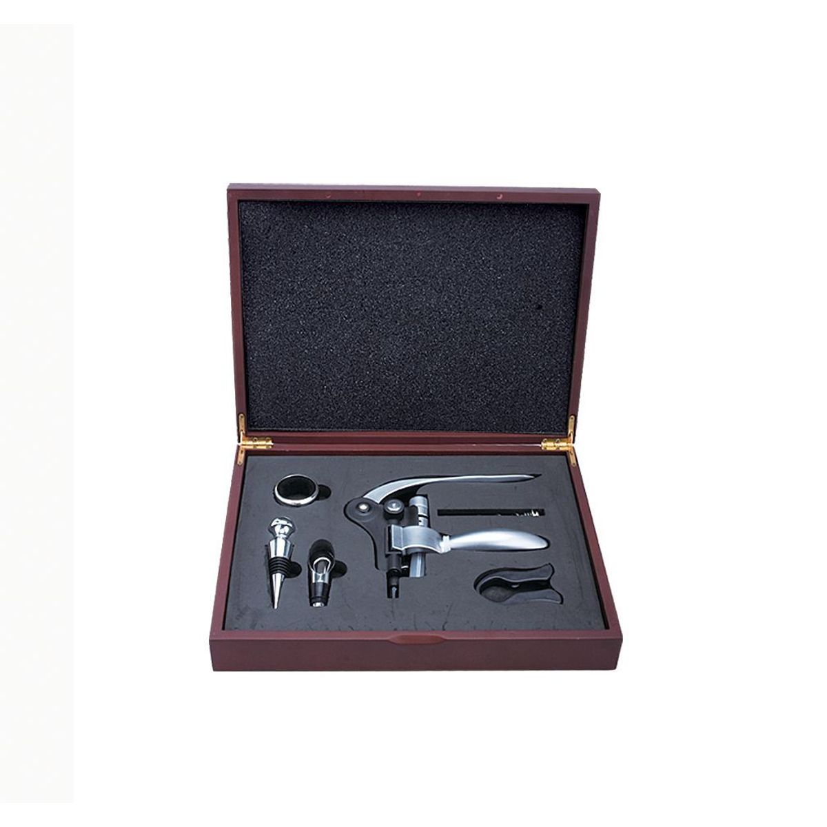 GENERICO - Juego de Sacacorchos de Palanca en Caja de Madera