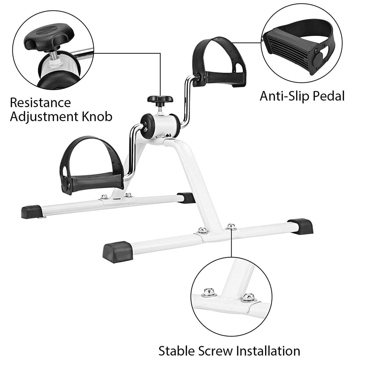 GENERICO - Pedalera Mini Bici Ejercitador Rehabilitacion Fitness