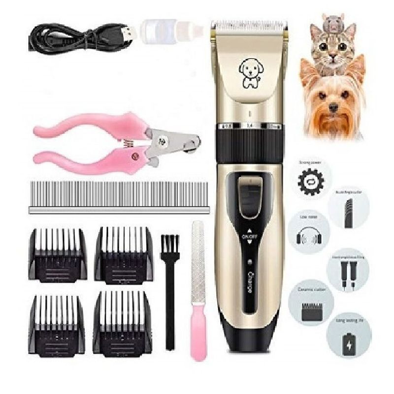 GENERICO - Kit  Maquina Cortador De Pelo De Mascota Inalambrica