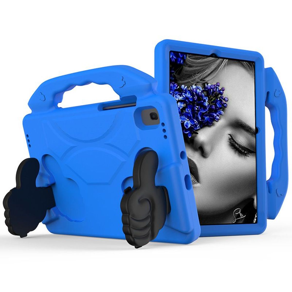 GENERICO - Funda de Goma Con Diseño para Tablet Samsung Tab A 10,1 T510/T515 Azul