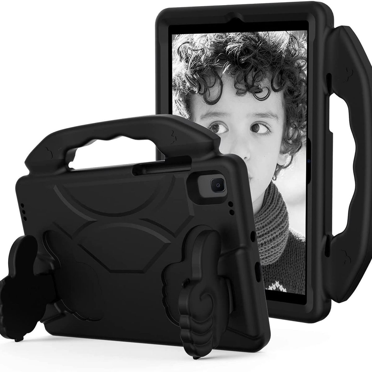 GENERICO - Funda de Goma con Diseño para Ipad Mini 1-2-3-4-5 Negro