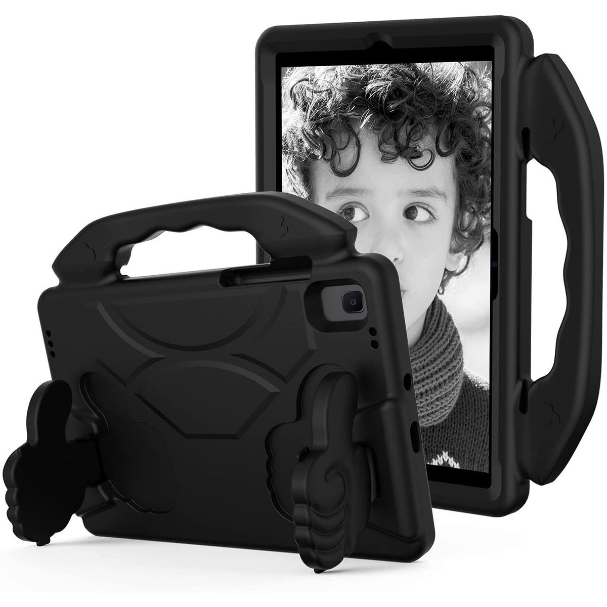 GENERICO - Funda de Goma con Diseño para Ipad Mini 1-2-3-4-5 Negro