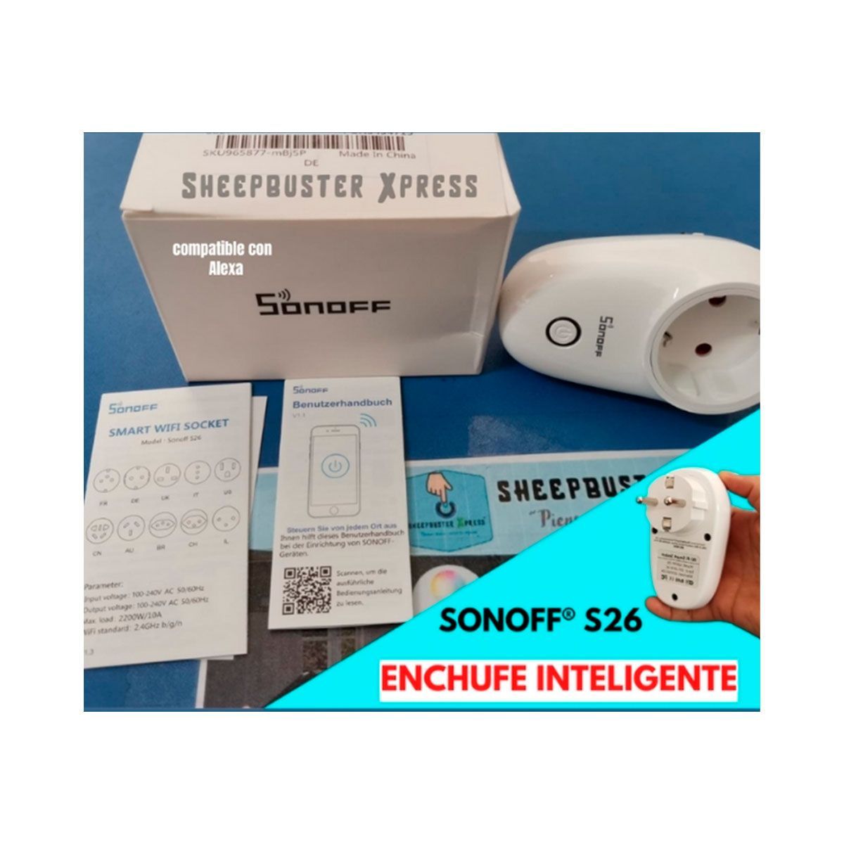 SONOFF - Enchufes inteligentes SonOFF redondo