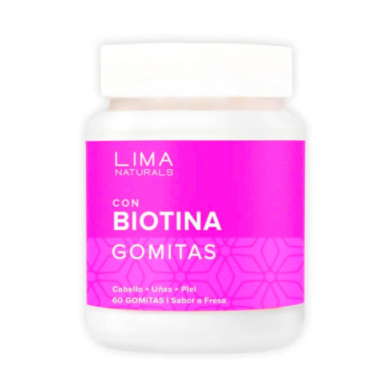 LIMA NATURALS - Gomitas con Biotina Sabor Fresa Lima Naturals 60 unidades