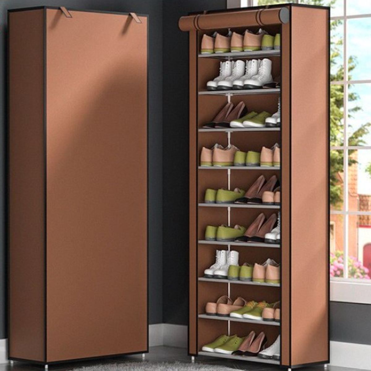 INSPIRA MARKET - Zapatera organizador de 9 niveles Color Aleatorio