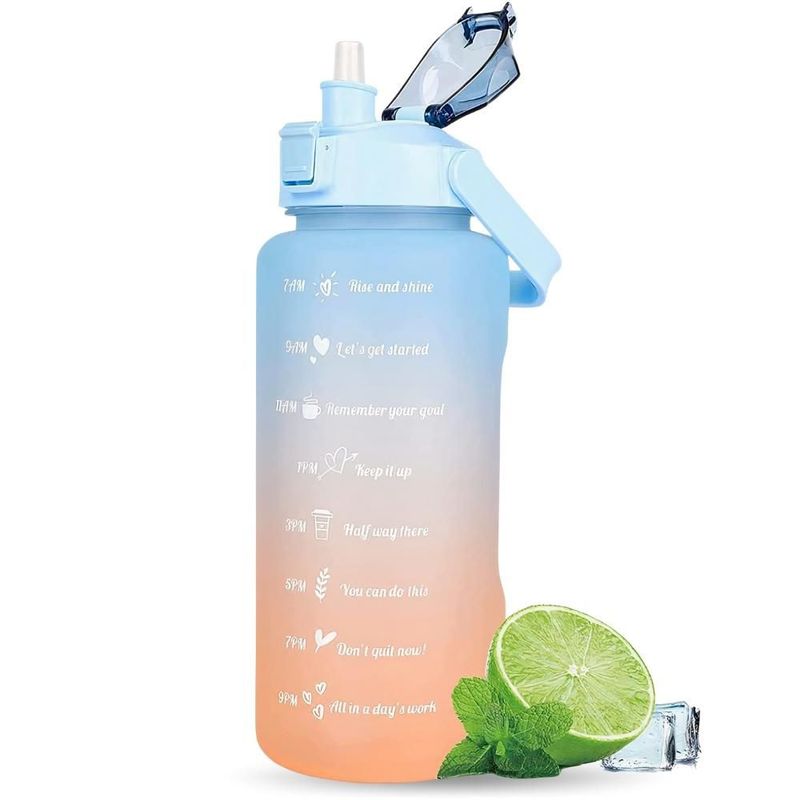 MINARI - Tomatodo Botella Motivacional Multicolor Azul 2L 545B